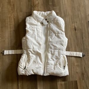 Girls  Est 1089 Place Whote Winter Vest Fleece  Lined size M (7/8)